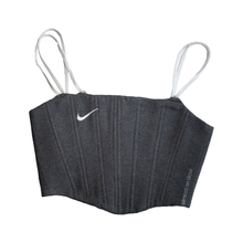 Load image into Gallery viewer, Nike Sweats Corset Dark Grey/White Swoosh (S,M,L)
