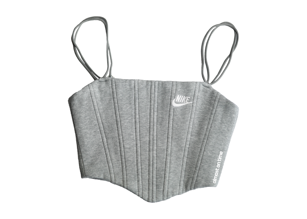 Nike Sweats Corset Light Grey/White Spell Out (S)