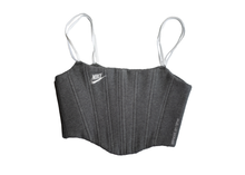 Load image into Gallery viewer, Nike Sweats Corset Dark Grey/White Spell Out (S,M,XL)
